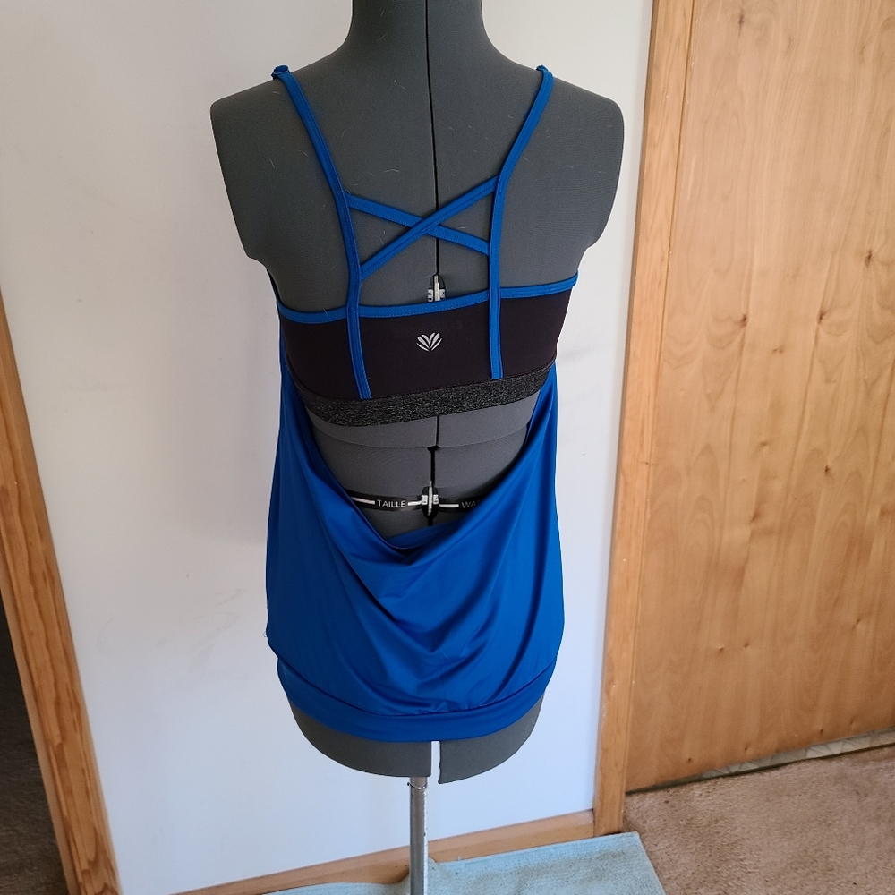 Open Back Strappy Tank Yoga Athletic Workout Top